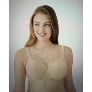 Wacoal Awareness Bra 38I Underwire Tan Unlined 85567 Full Coverage 38 I